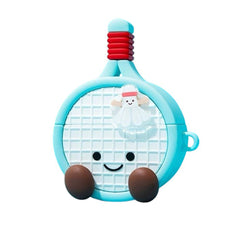 Blue Badminton Racket AirPods Case
