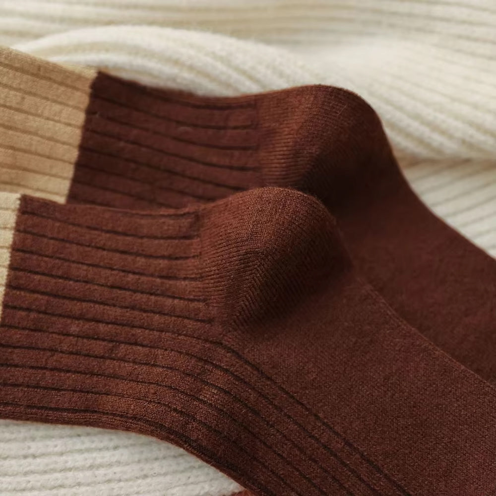 Cozy Brown 4 Pack Socks