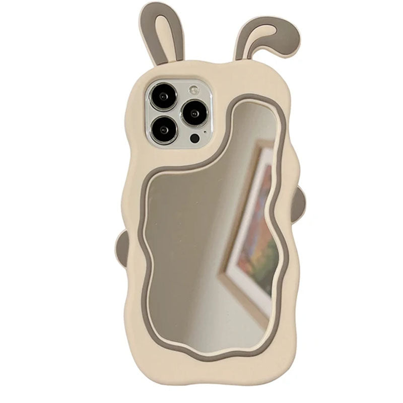 3D Bunny Mirorr iPhone Case