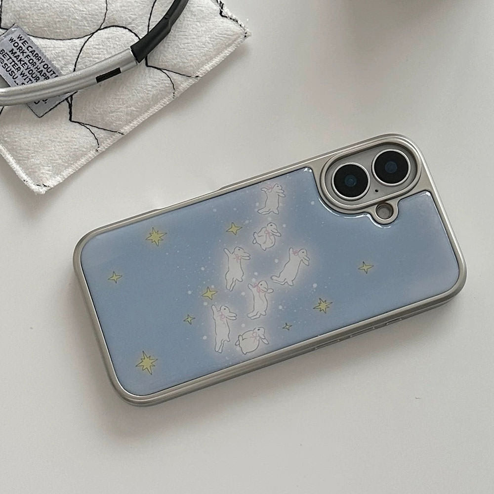 Bunny & Stars iPhone Case