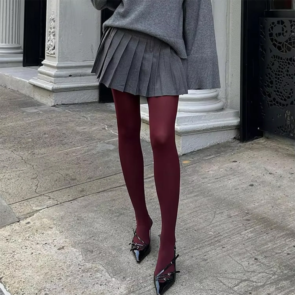 Burgundy Tights