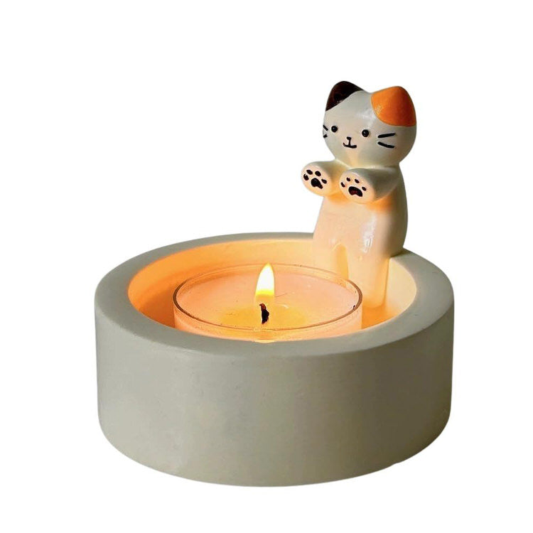Cat Warming Paws Candle Holder