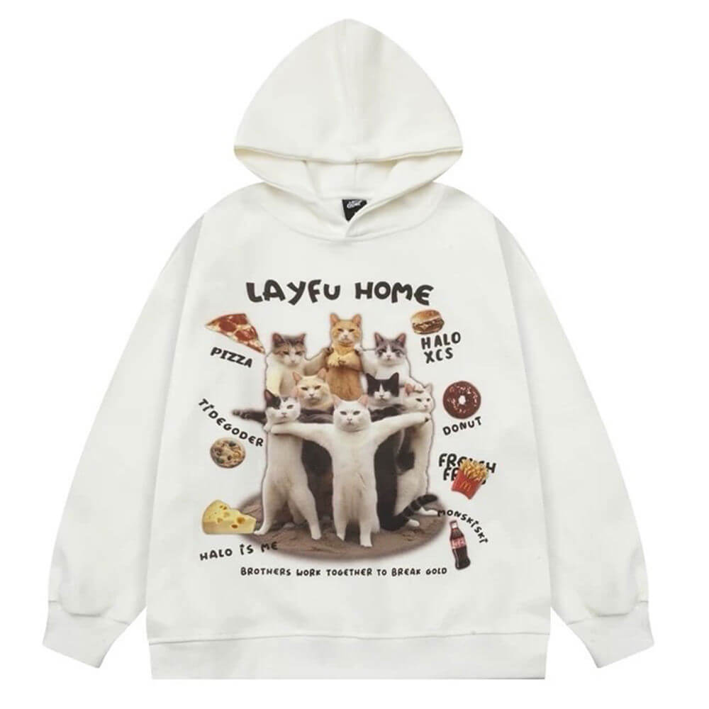 Cat Squad Oversized Hoodie