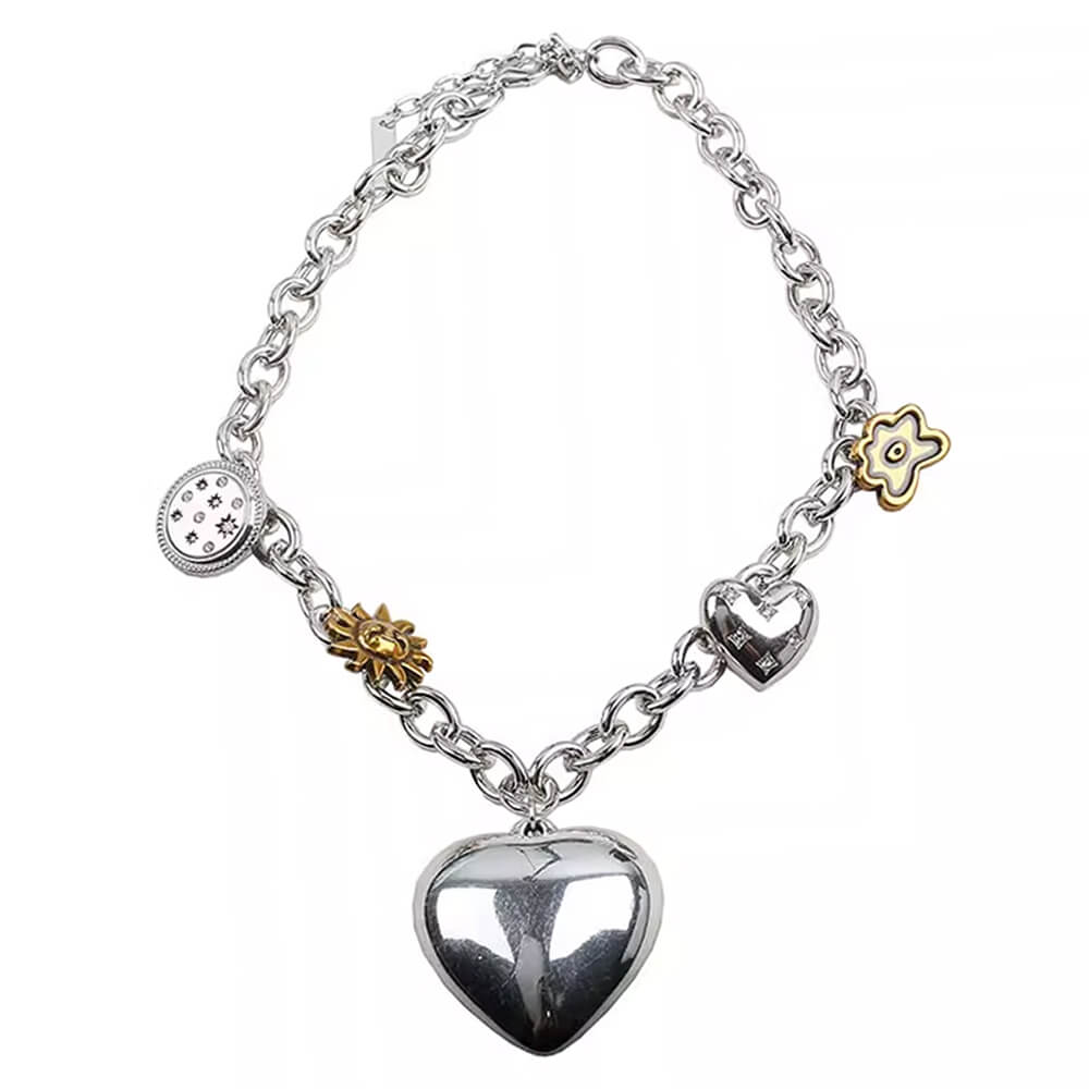 Celestial Aesthetic Pendant Chain Necklace