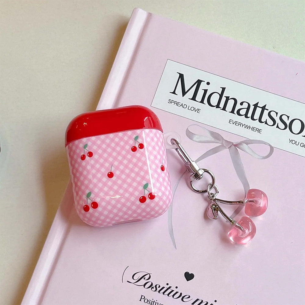 Cherry Checkered AirPods Case