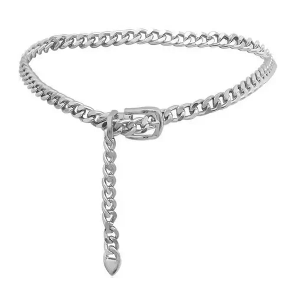 Chunky Buckle Chain Belt