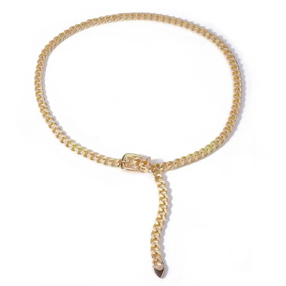Chunky Buckle Chain Belt