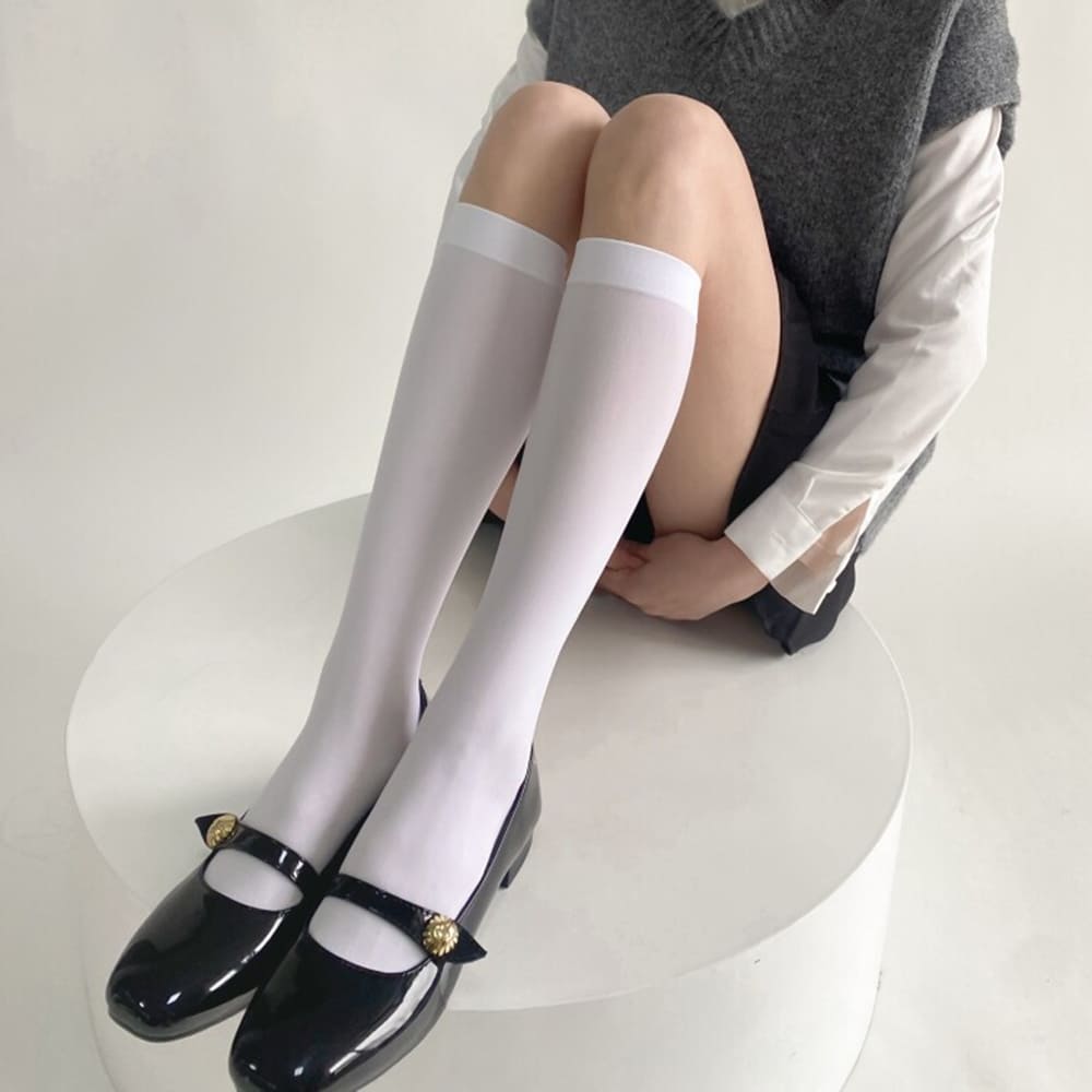Color Pop Accent Basic Socks