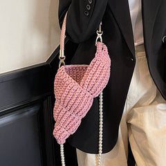 Conch Shell Knit Crochet Bag