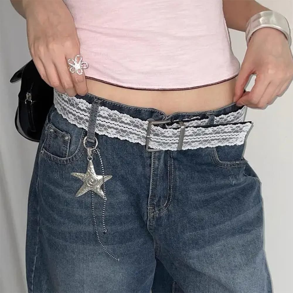 Coquette Girl Lace Belt