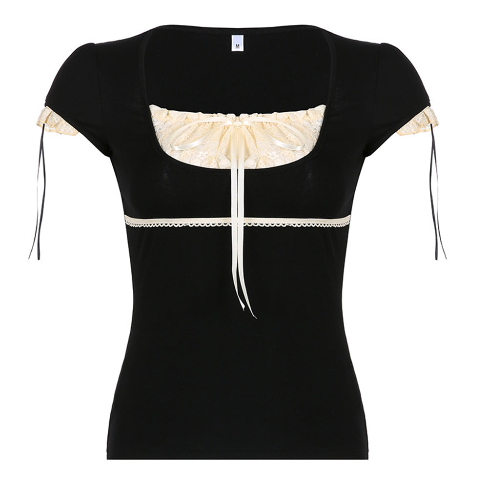 Coquette Aesthetic Ruched Top
