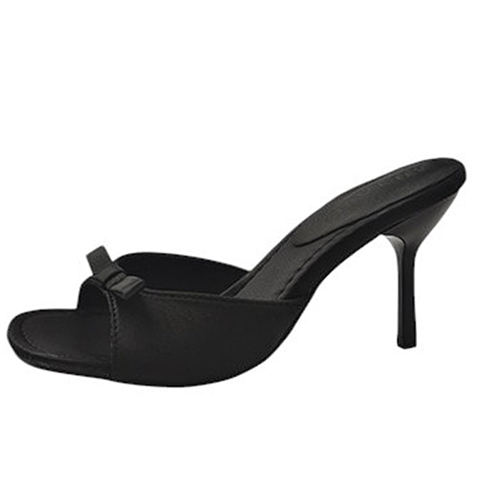 Coquette Bow Heeled Mules