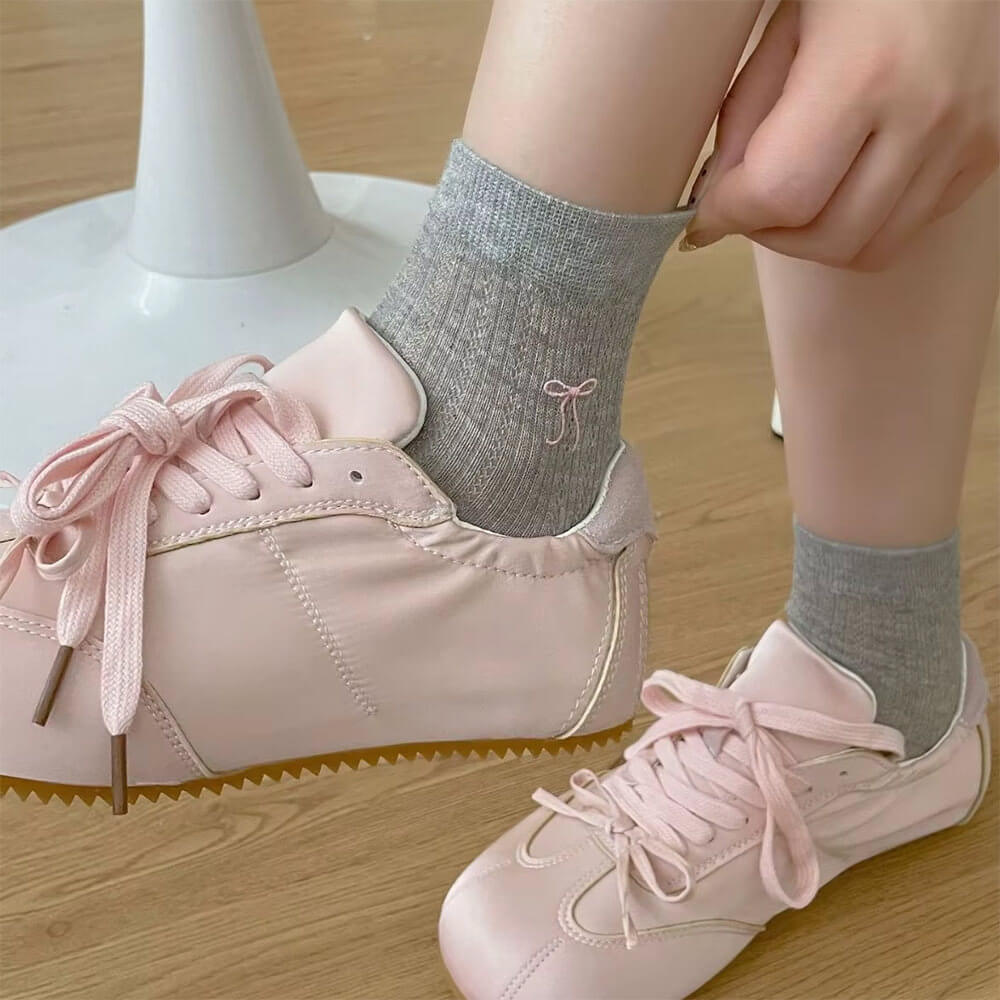 Coquette Bow Print Socks