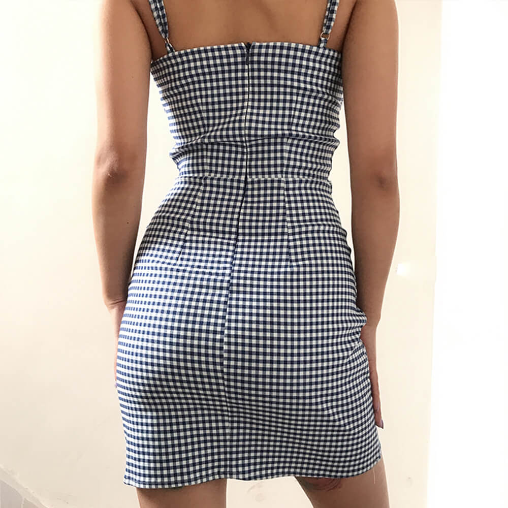 Coquette Gingham Slip Dress