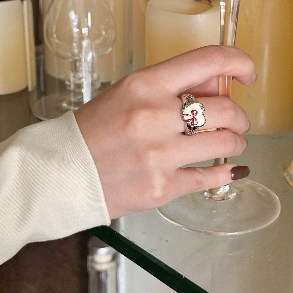 Coquette Heart-Shaped Ring