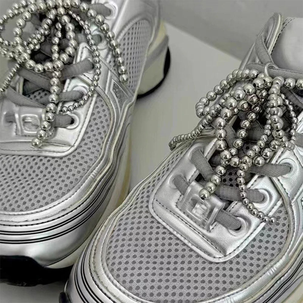 Coquette Pearl Bow Shoe Charms