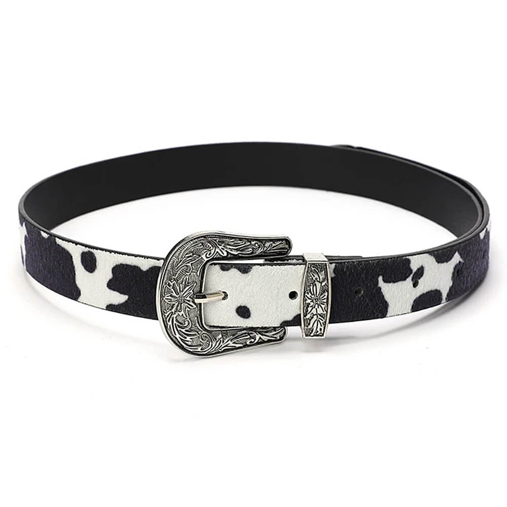 Wild West Cow Print Belt