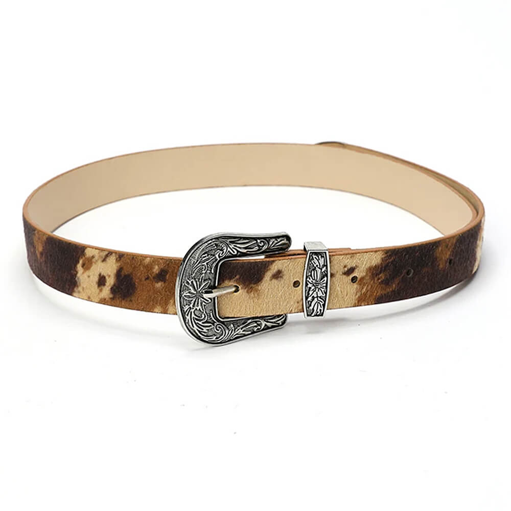 Wild West Cow Print Belt