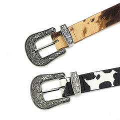 Wild West Cow Print Belt