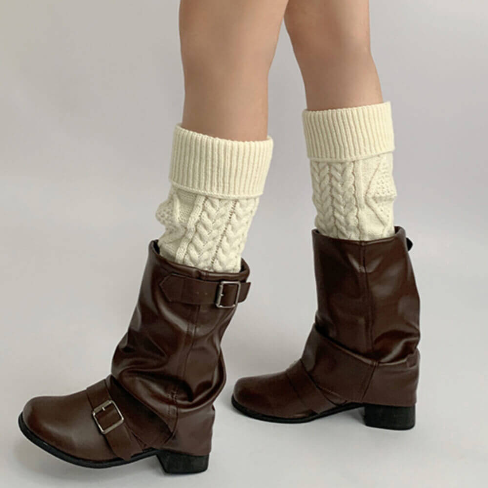 Cozy Days Cable Knit Leg Warmers