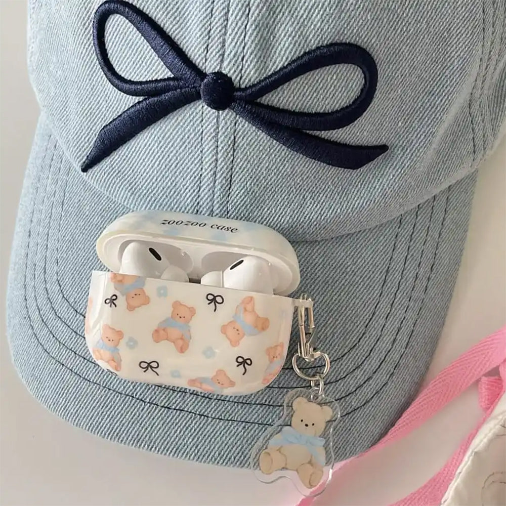 Cute Bear & Bows Airpods Case
