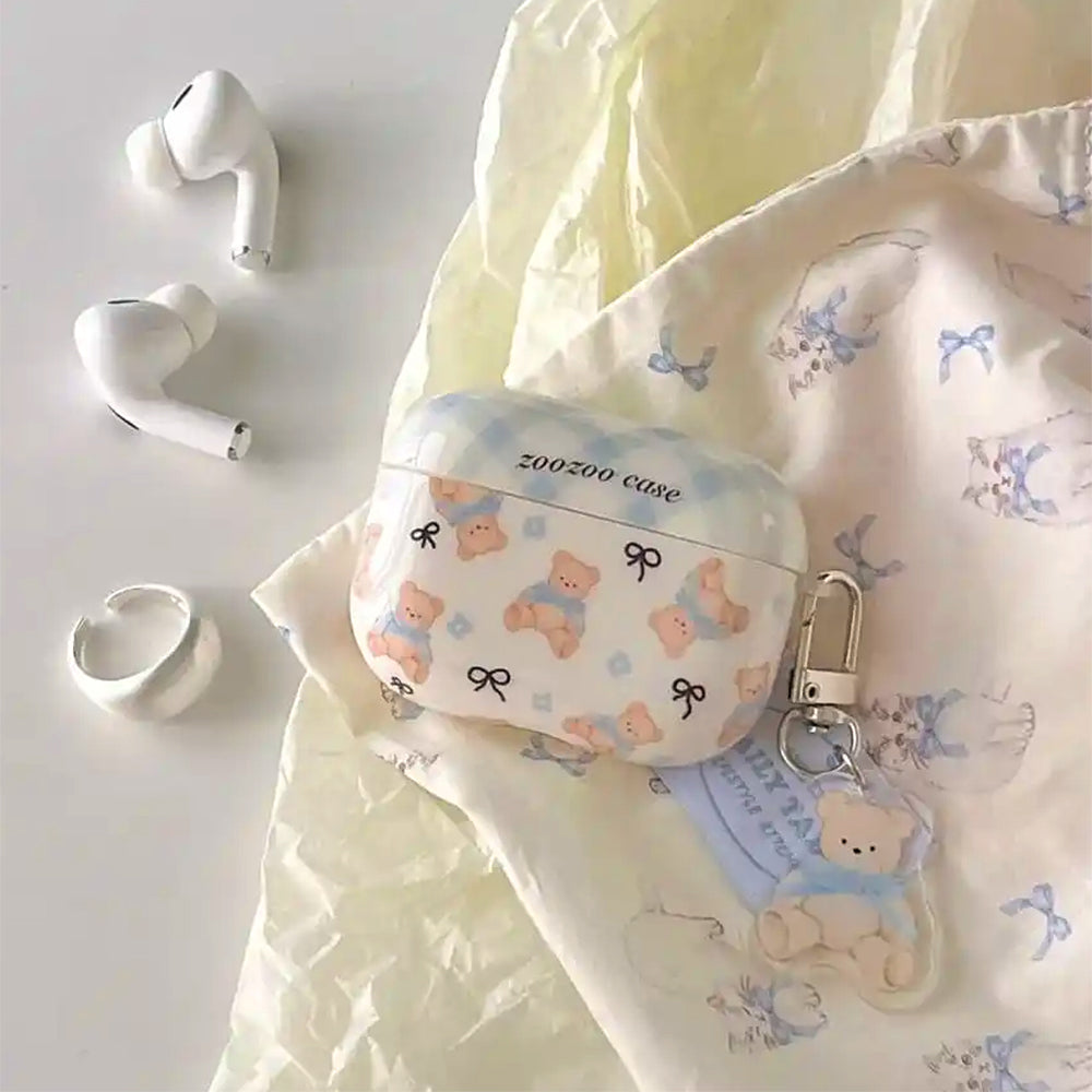 Cute Bear & Bows Airpods Case