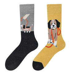 Cute Puppy Mismatched Socks