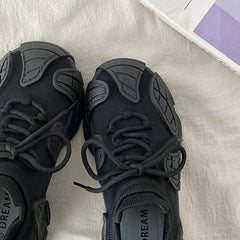 Future World Chunky Sneakers in Black