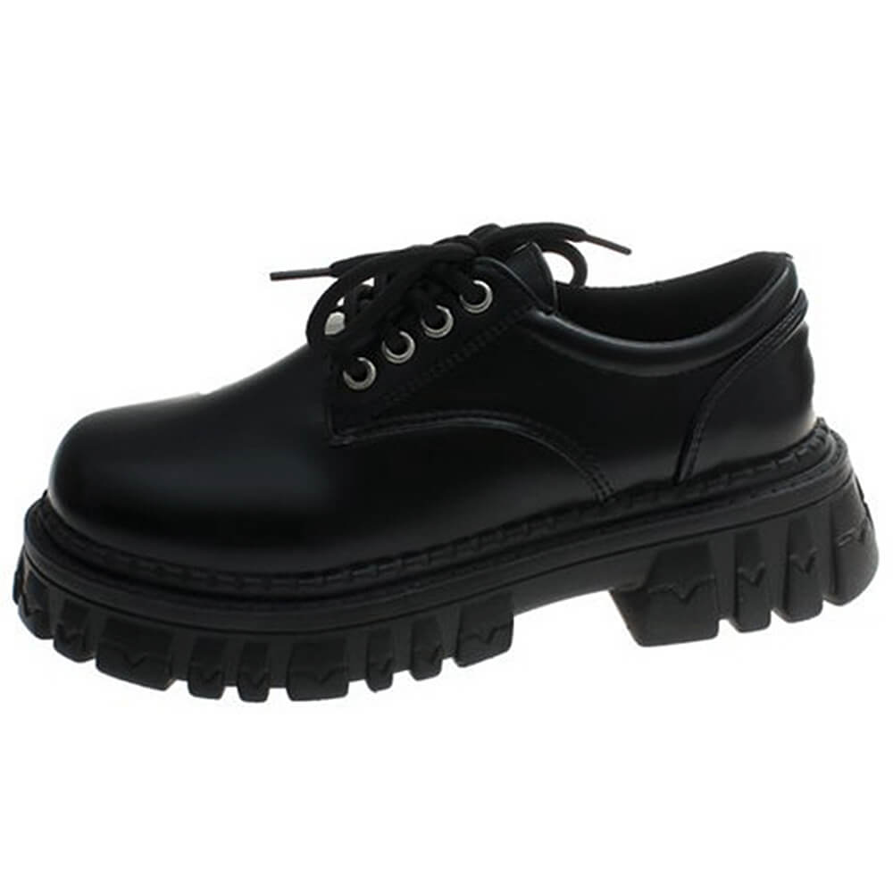 Dark Academia Chunky Platform Boots
