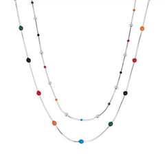 Delicate Beaded Chain Necklace