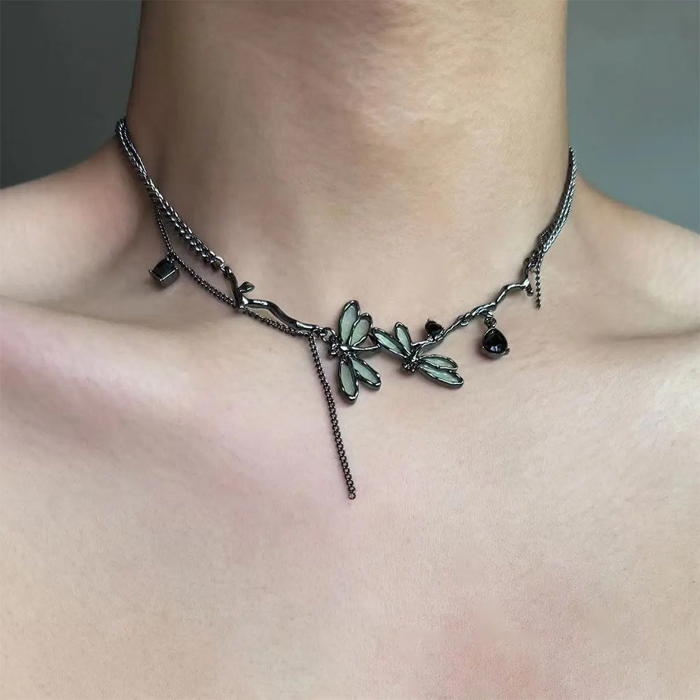 Dragonfly Choker Necklace