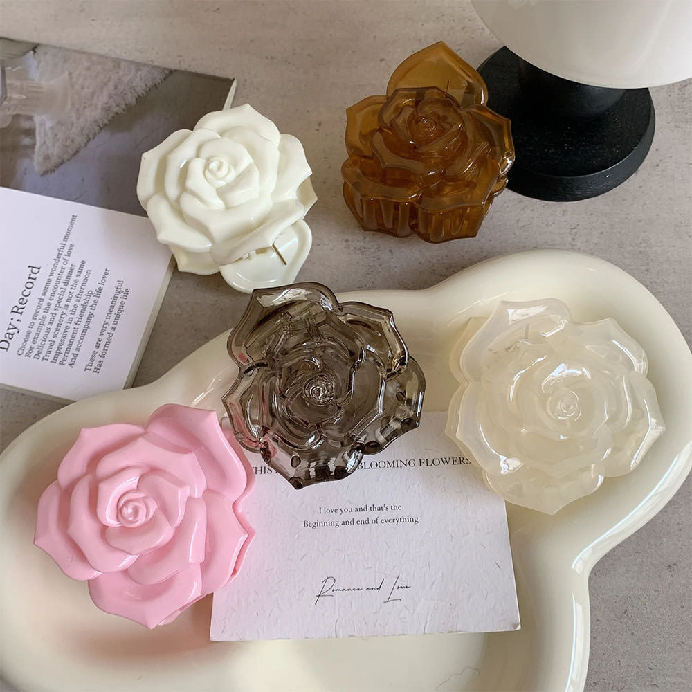 French Rose Hair Claw Clip