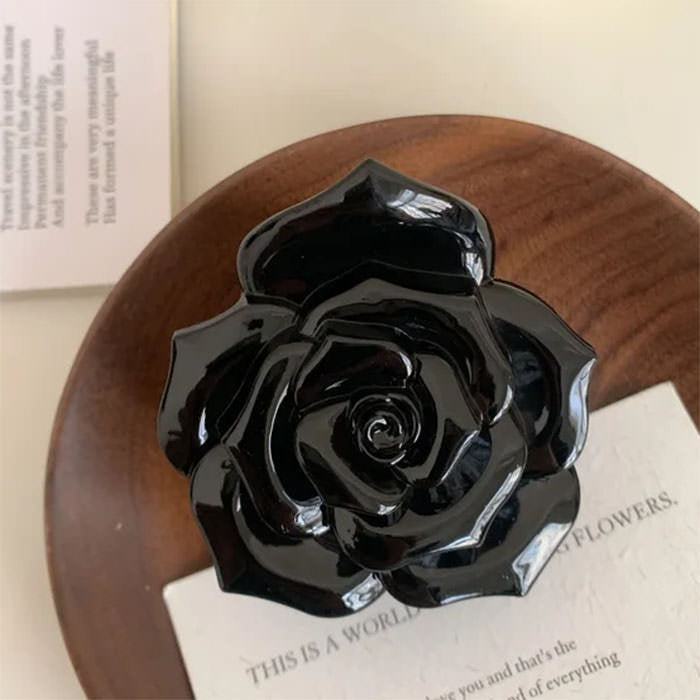 French Rose Hair Claw Clip