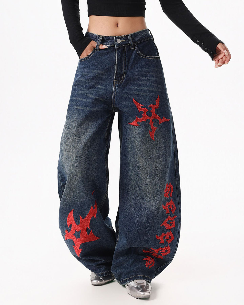 Dark Ritual Wide-Leg Jeans