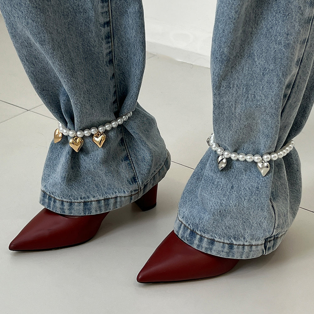 Softie Heart Ankle Bracelets