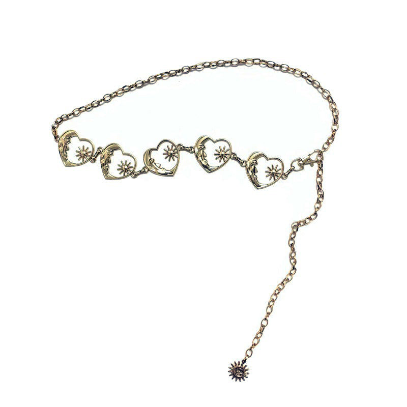 Moon and Star Heart Belt