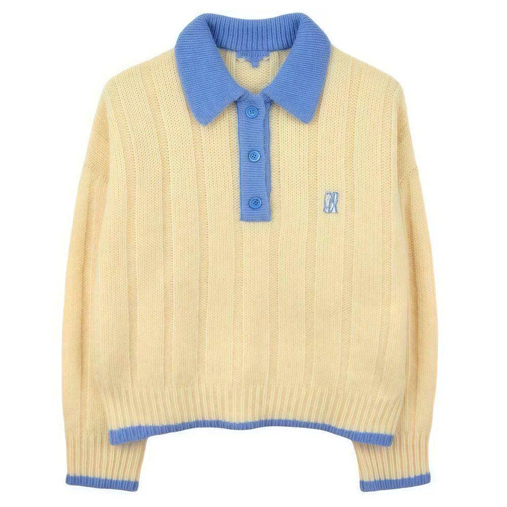 Lemon Crush Polo Sweater