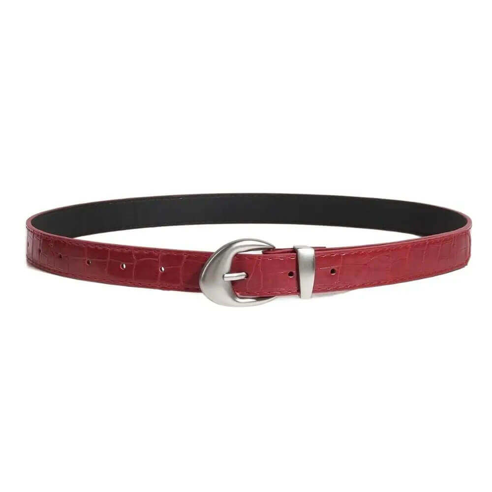 Minimalist Style Croc Pattern Belt