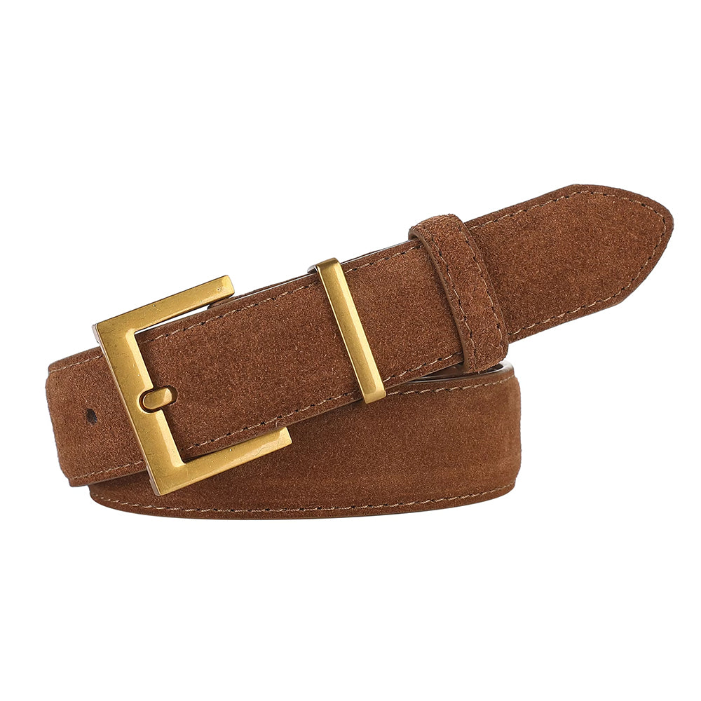 Minimalist Aesthetic Suede Belt