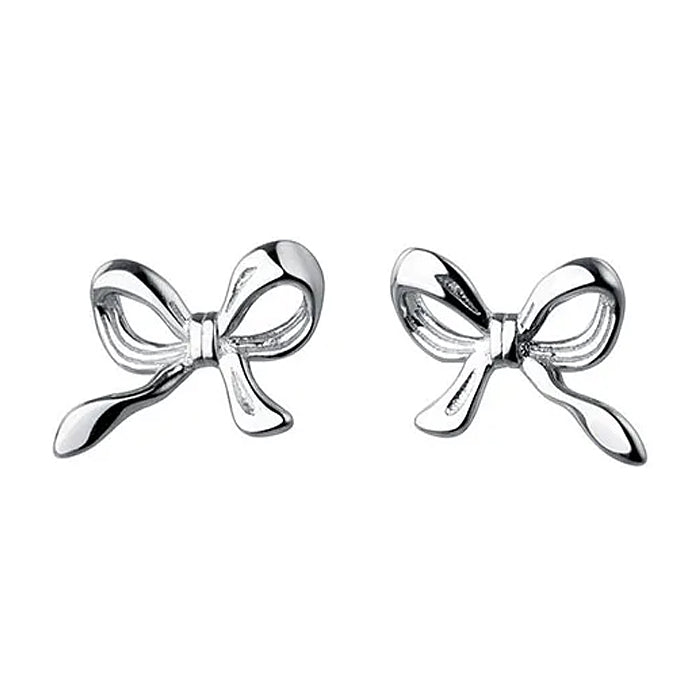 Minimalist Bow Stud Earrings