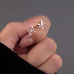 Minimalist Bow Stud Earrings