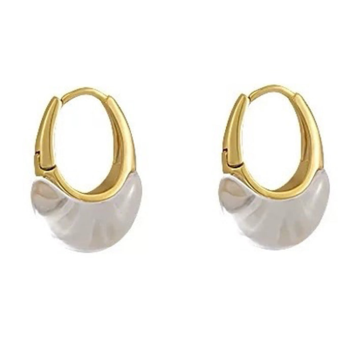 Minimalist Clear Hoop Earrings