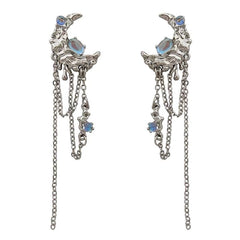Moonstone Asymmetrical Earrings