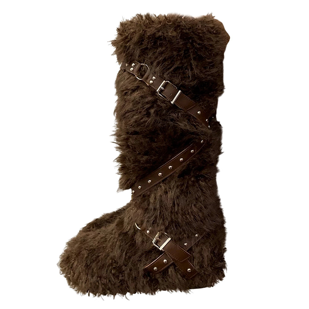 Moon Walk Furry Boots