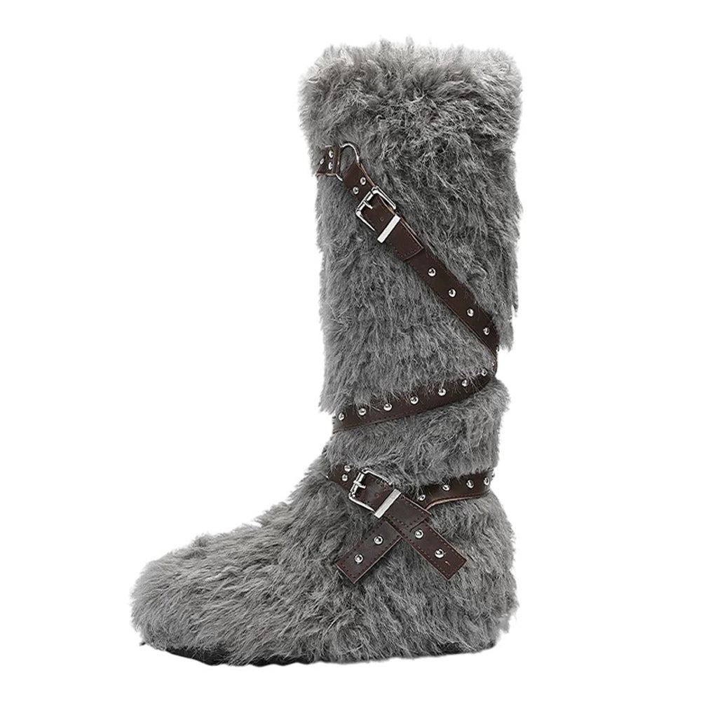 Moon Walk Furry Boots