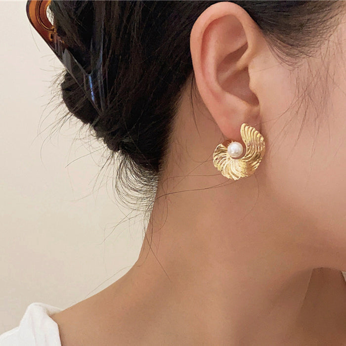 Ocean Whisper Shell Earrings