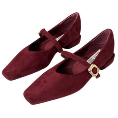 Morning Café Low Heel Babies with Strap