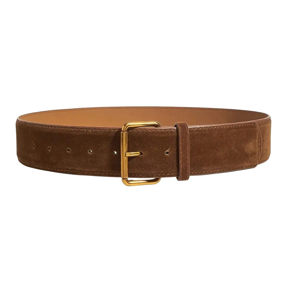 Old Money Suede Wide Belt