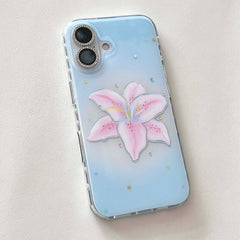 Pastel Tropical Flower iPhone Case