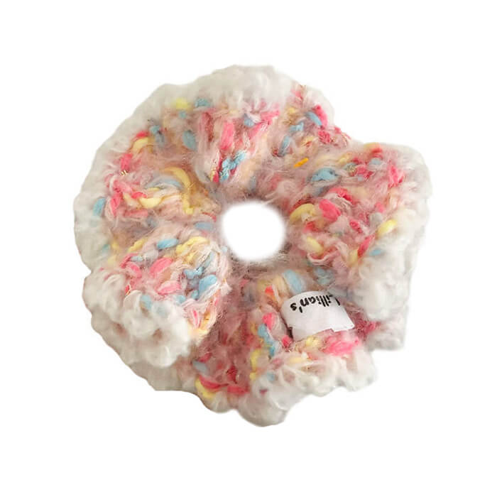 Pastel Crochet Scrunchie